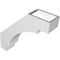 Ekena Millwork 3 1/2-in. W x 14-in. D x 14-in. H Merced Architectural Grade PVC Knee Brace BRCP035X14X14MRC - alternate 4